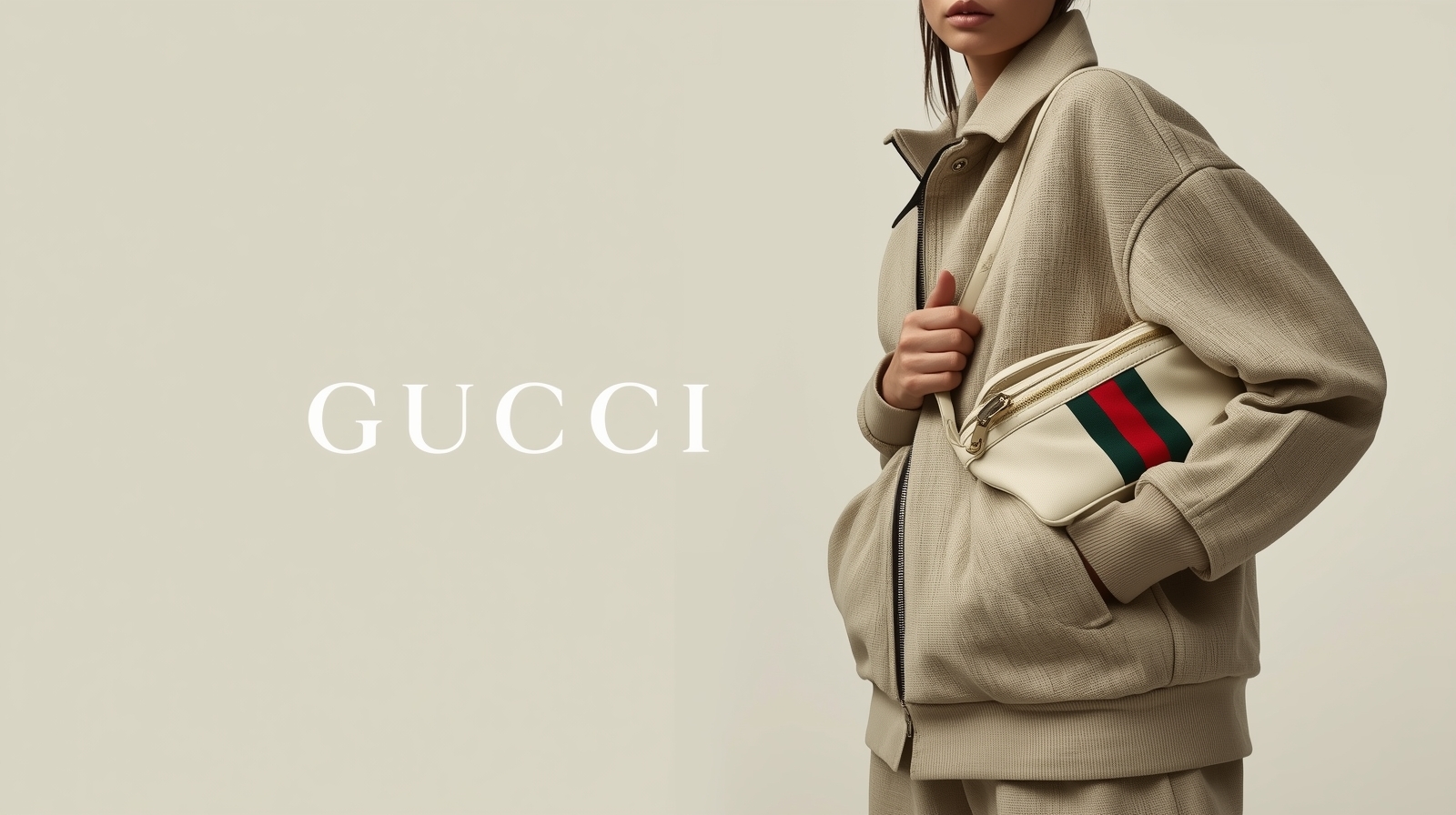 Editorial Gucci-inspired luxury banner